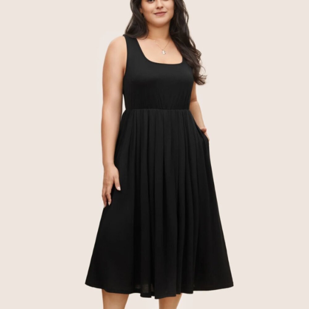 BloomChic Supersoft Essentials Solid Gathered Tank Dress Size M (us 10)